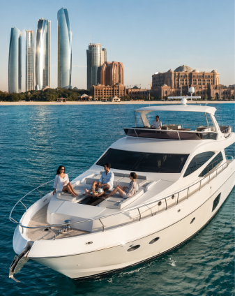 Private yacht rental experience on Abu Dhabi waterfront reviewed by Piumi Samarasinghe for Arabiers