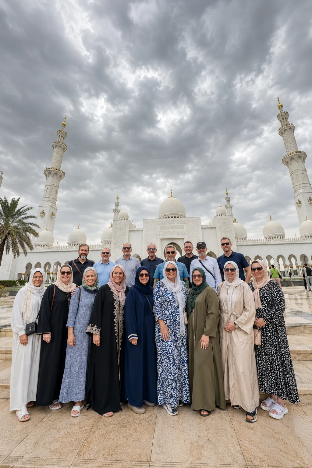 European travellers on an Abu Dhabi cultural programme arranged by Arabiers