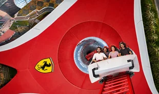 Ferrari World Abu Dhabi roller coaster experience
