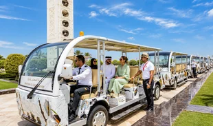 Sheikh Zayed Grand Mosque visitor shuttle and guided tour