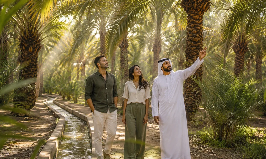 Qasr Al Hosn watchtower and courtyard in Abu Dhabi