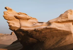 Al Wathba fossil dunes visited on the evening 4x4 tour