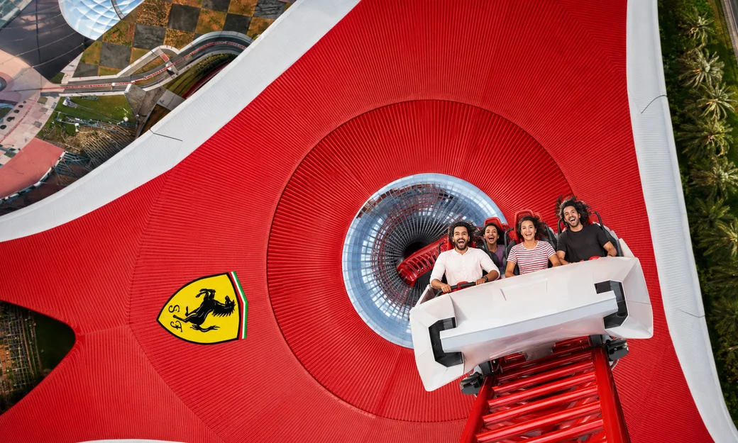 Formula Rossa roller coaster at Ferrari World Abu Dhabi
