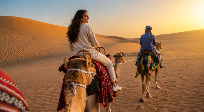 VIP Mobile Washroom vehicle prepared for a private desert safari