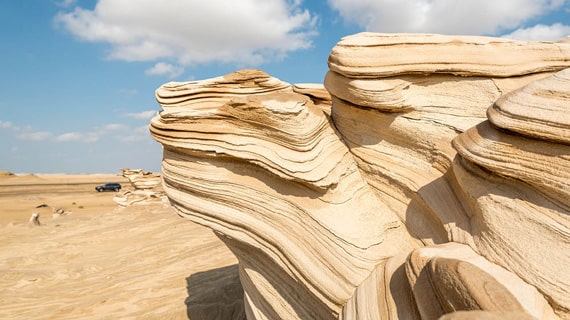 Al Wathba Fossil Dunes & Evening Abu Dhabi Desert Safari - BBQ Dinner & Shows
