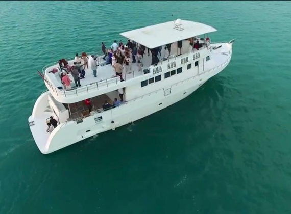 85 ft private yacht for large group charter in Abu Dhabi