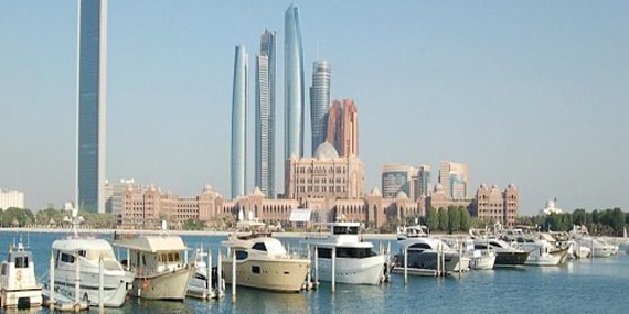 Luxury yacht berths at Emirates Palace Marina