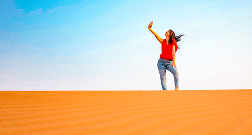 Wildlife and desert scenery in Abu Dhabi