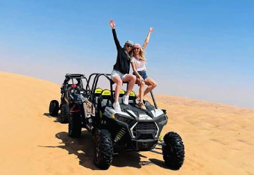 Dune buggy near the Big Red dunes in Dubai