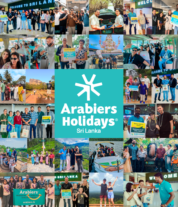 Arabiers Holidays guests and staff during Sri Lanka tours while welcoming in Airport and during the holiday in Sri Lanka